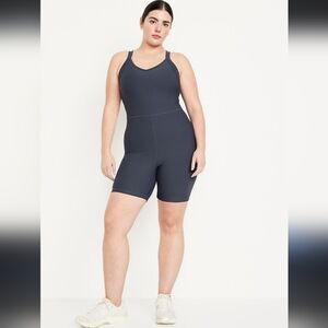 NWT Old Navy Power Soft Short Active Romper Large